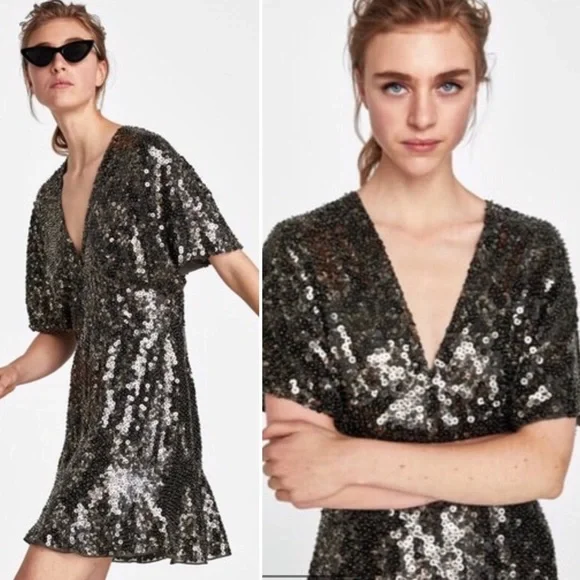 RARE Zara Sequin Dress ASO Alexis Rose in Schitt’s Creek - Picture 10 of 15